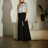 Joseph Ribkoff - Foiled Floral Flared Jumpsuit
