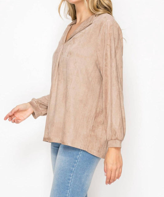 Joh - Adam Stretch Suede top