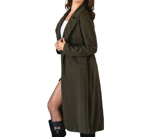 Aemi + Co - Emory Dark Green Trench Coat