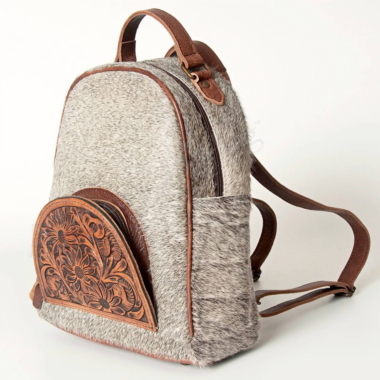 American Darling - Women's Hand Tooled Carved Leather Backpack
