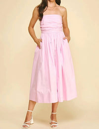 Pinch - Strapless Midi Dress