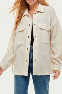 OVERSIZED FLEECE SHIRT JACKET