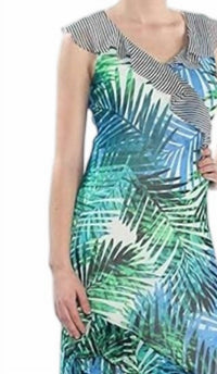 Calvin Klein - Printed Ruffle Daytime Maxi Dress