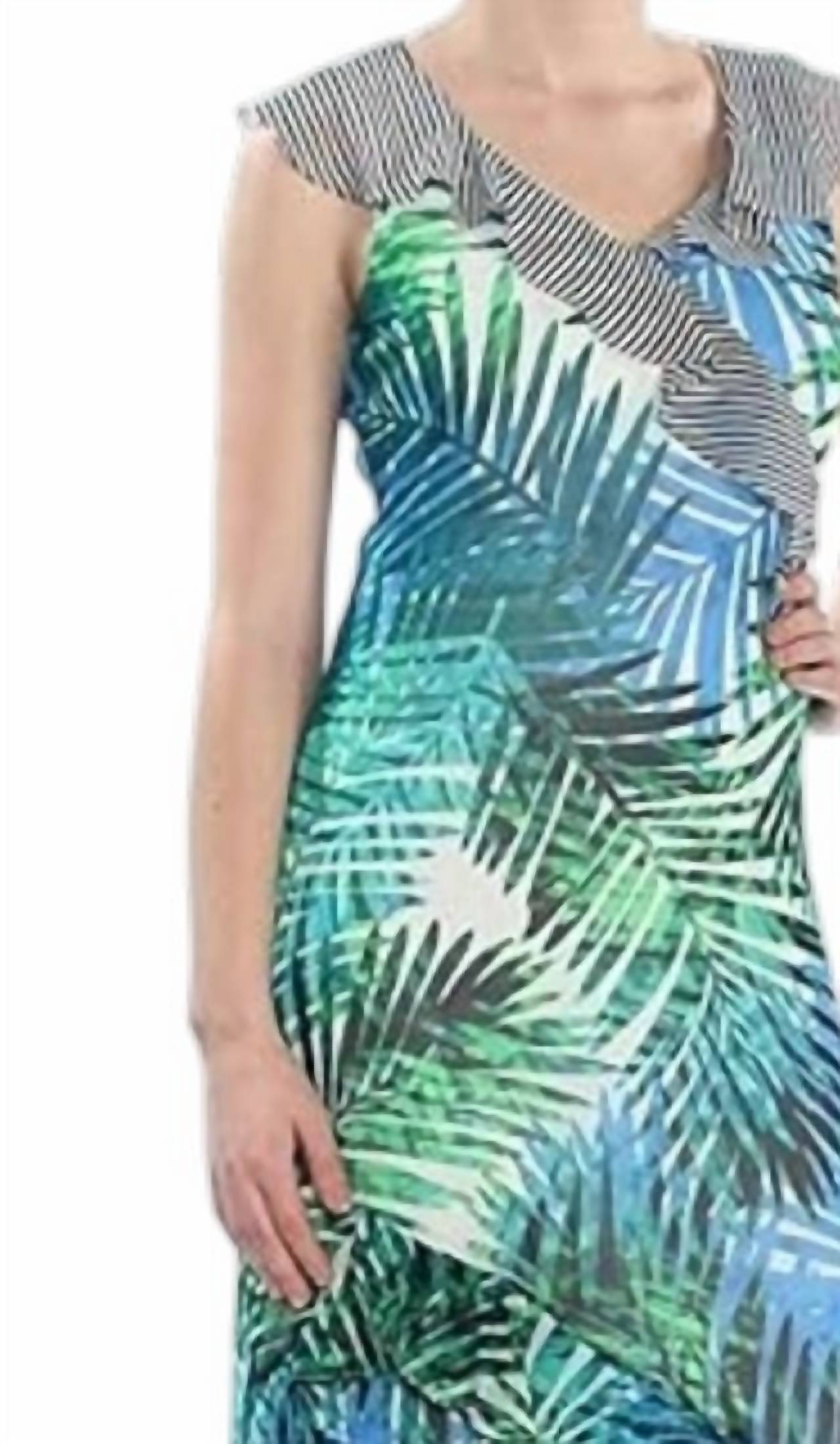 Calvin Klein - Printed Ruffle Daytime Maxi Dress