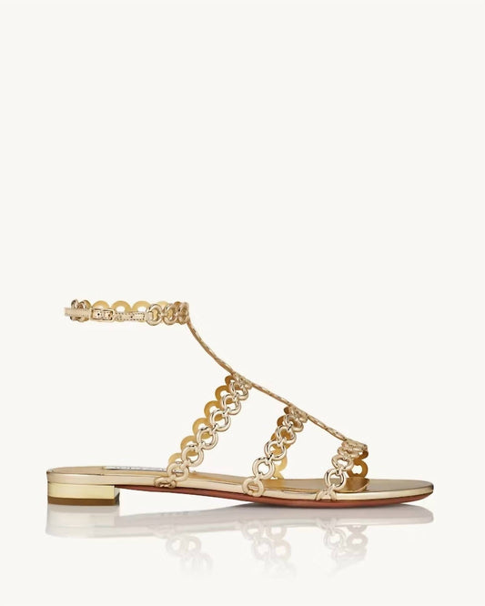 Aquazzura - Women's Infinity Chain Flat Sandal