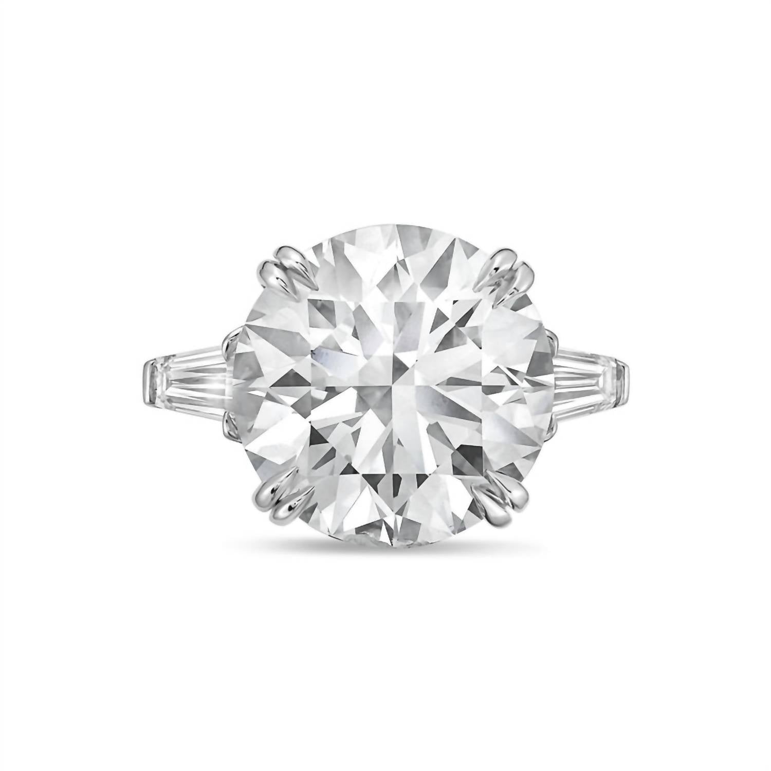 Diana M Jewels - Women's Round & Baguette Lab-grown Diamond Jewelry Ring (5.00 Ct) - Statement