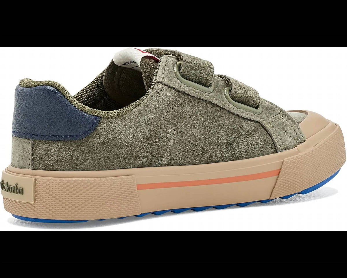Victoria - Kid's Tribu Wide Fit Split Leather & Contrast Sneakers