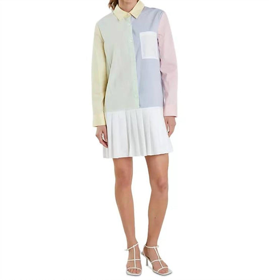 English Factory - COLORBLOCK SHIRTDRESS