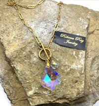 Rebecca Ray Jewelry - Women's Crystal Beaded Charm Necklace
