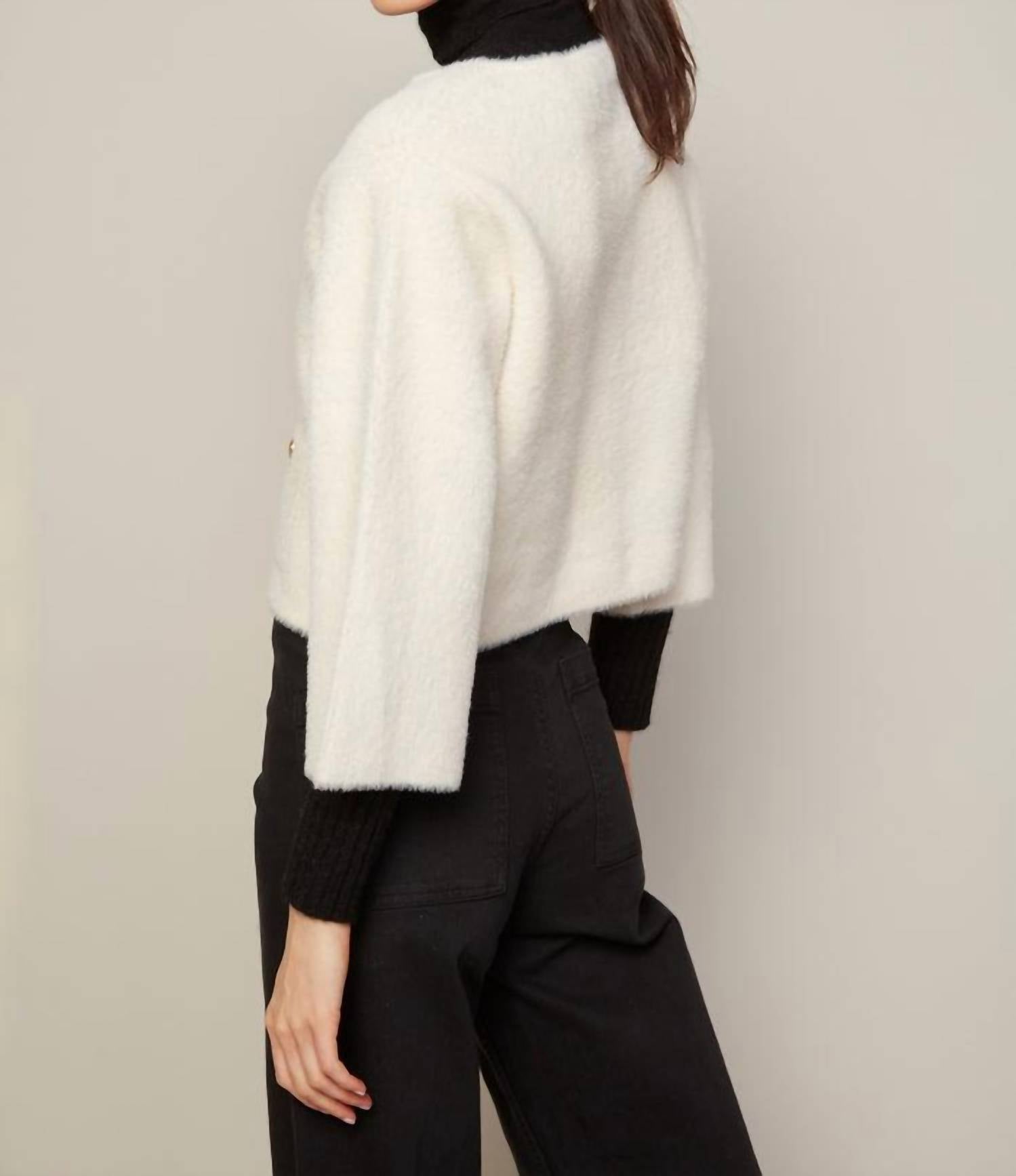 Adroit Atelier - Bronte Buttoned Front Cardigan With Patch Pockets