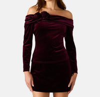 Steve Madden - Lici Long Sleeve Off-the-shoulder Top