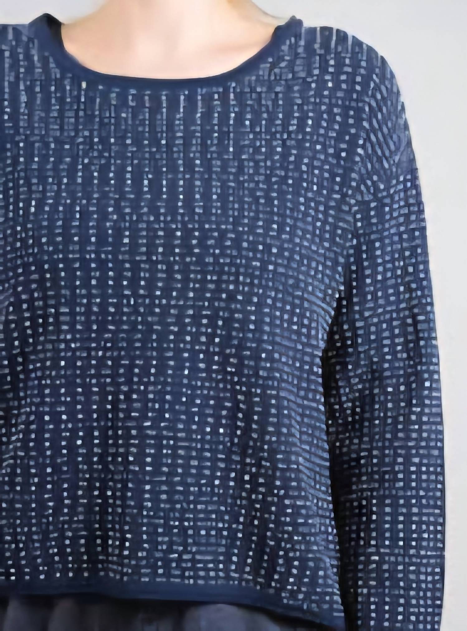 Liv By Habitat - Textured Dot Swing Pullover Sweater