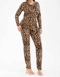 Karen T Design - Cheetah Print Two Piece Set