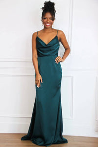 Maniju - Alice Satin Bow Back Maxi Dress