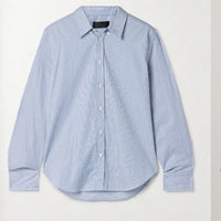 Nili Lotan - Dyllan Shrunken Striped Cotton Poplin Shirt