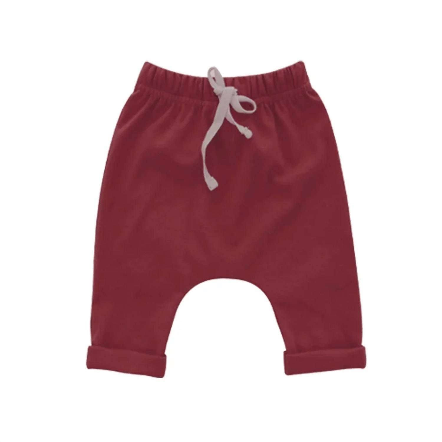 Emerson And Friends - Boy's Merlot Cotton Joggers