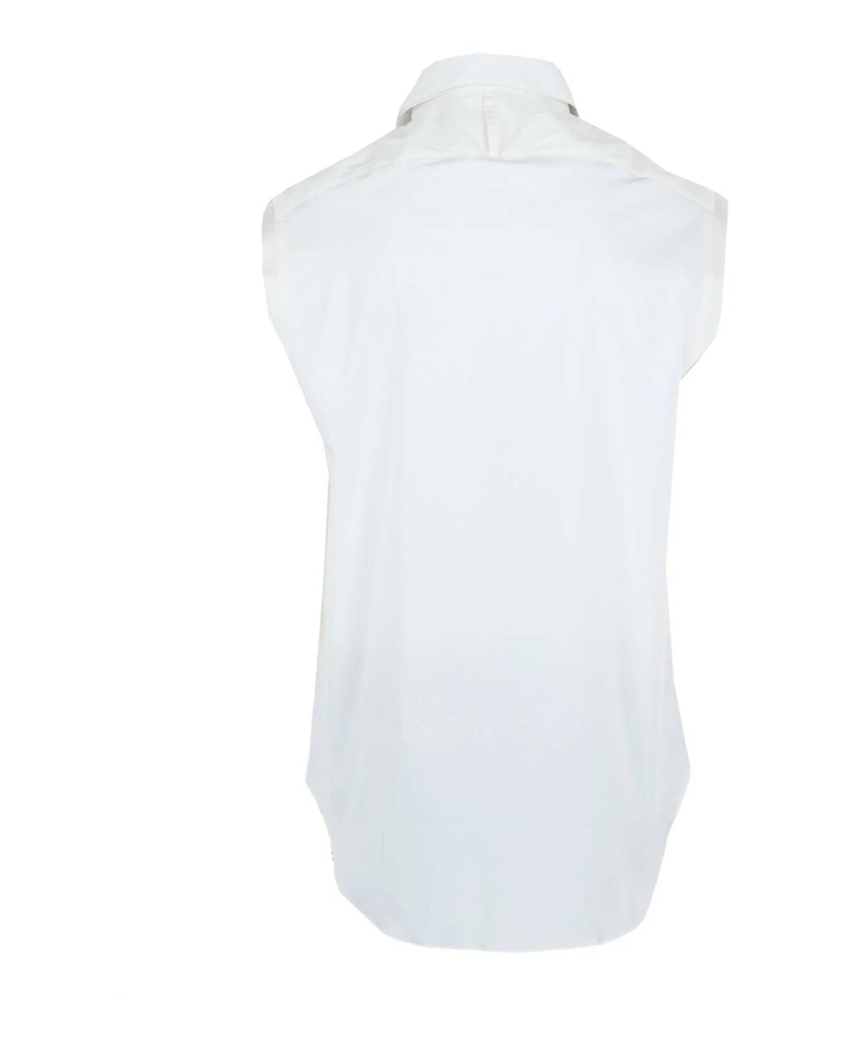 Salvatore Ferragamo - Men's Raw Cut Sleeveless Tuxedo Shirt