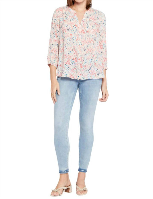 Nydj - Floral Pintuck Blouse