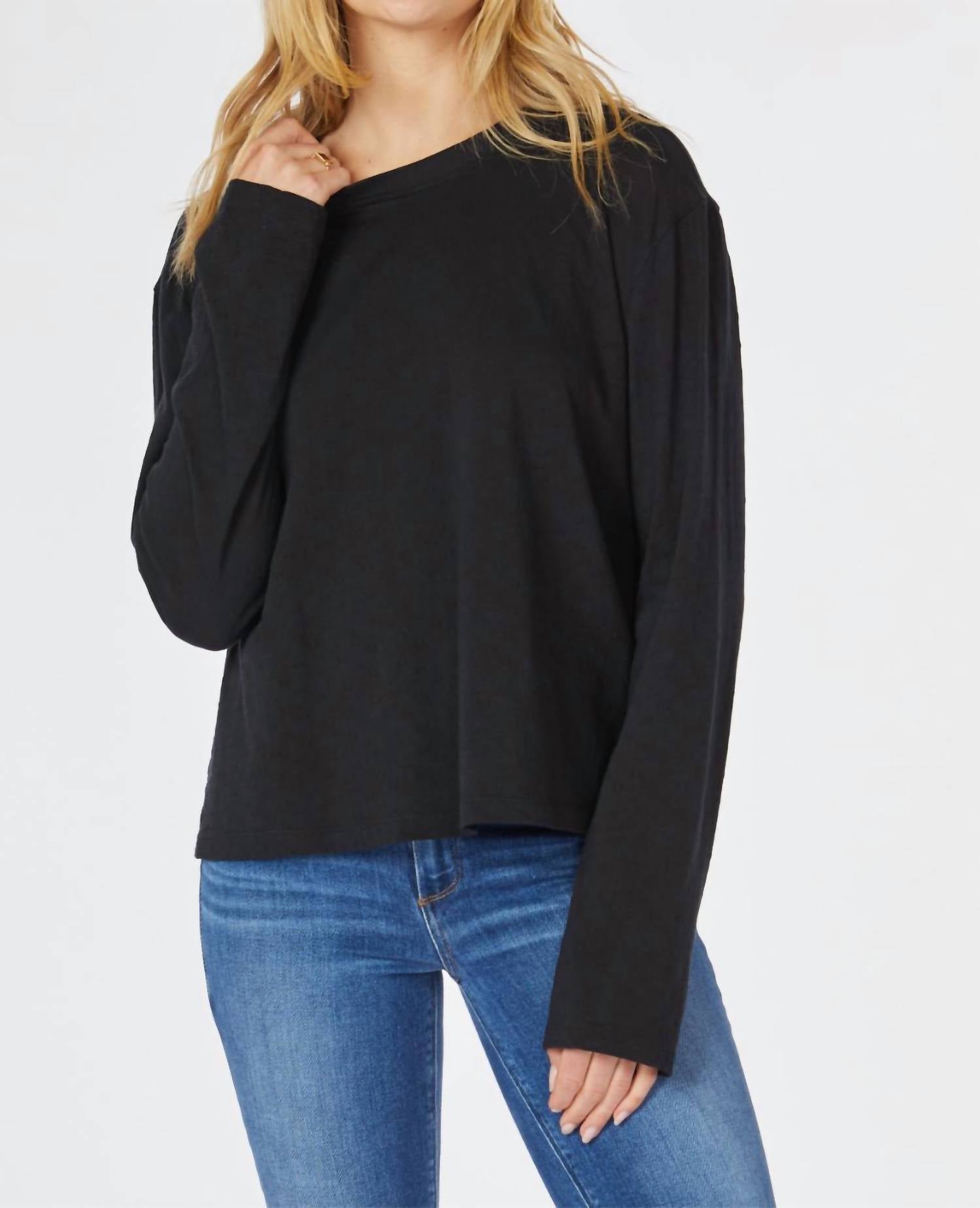 Mododoc - Long Sleeve Crop Boxy Crew Tee