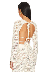Andrea Iyamah - Hira Crochet Crop Top