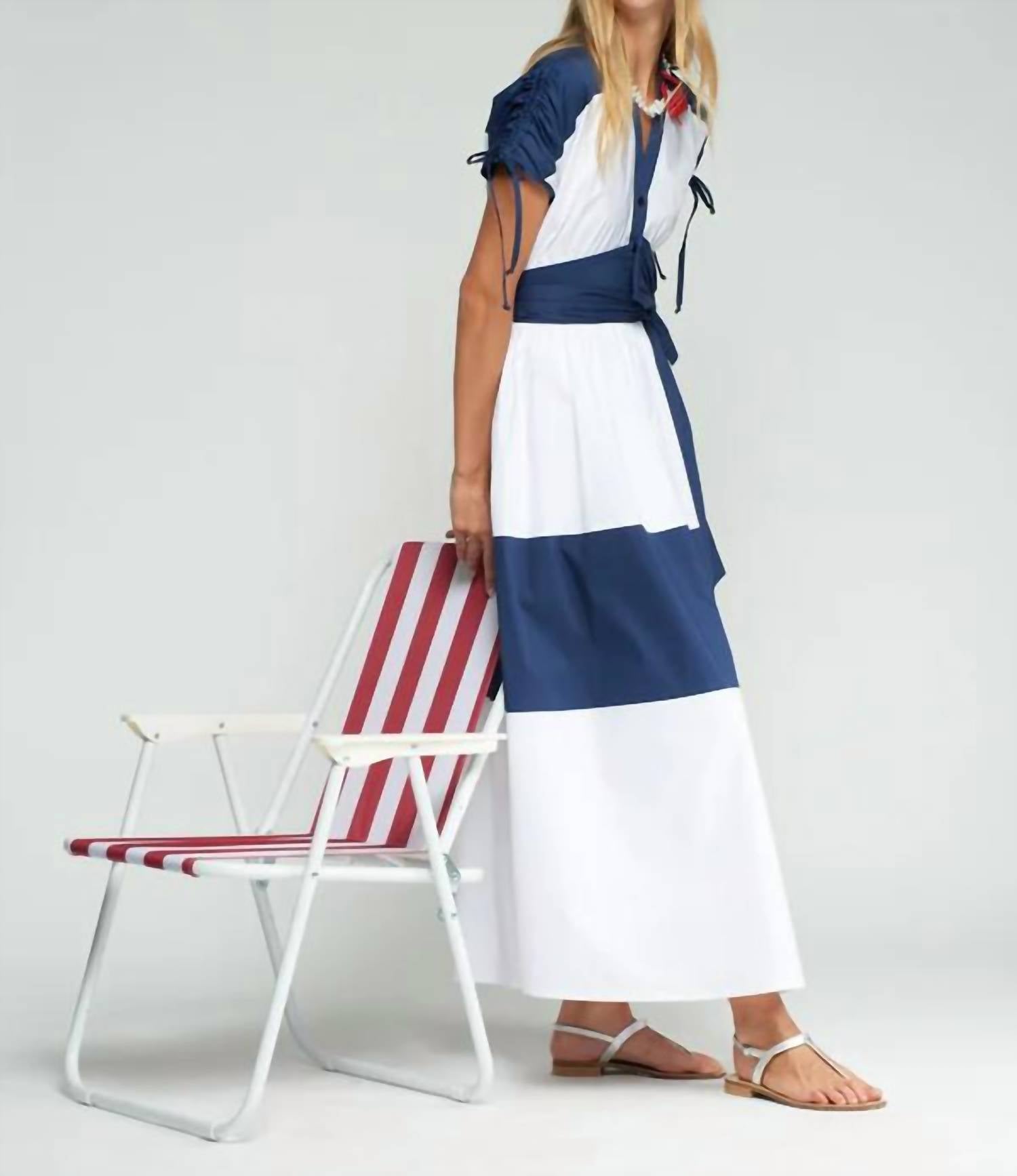 Vilagallo - Long Two-tone Dress