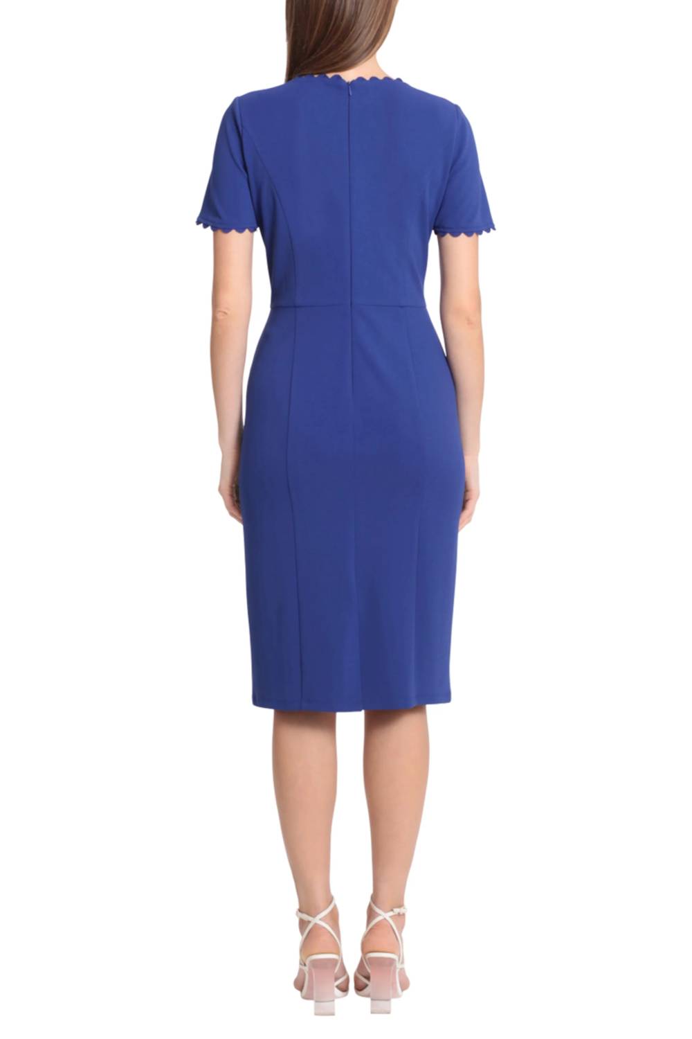 Maggy London - Ric Rac Trim Short-sleeve Dress
