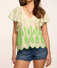 Ramy Brook - Bettie Embroidered Lace Top