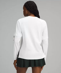 lululemon Tennis Club Layered Long Sleeve TShirt in white - women's long sleeve top - alternate view