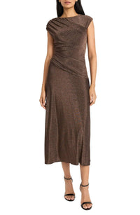 Maggy London - Cap Sleeve Metallic Dress