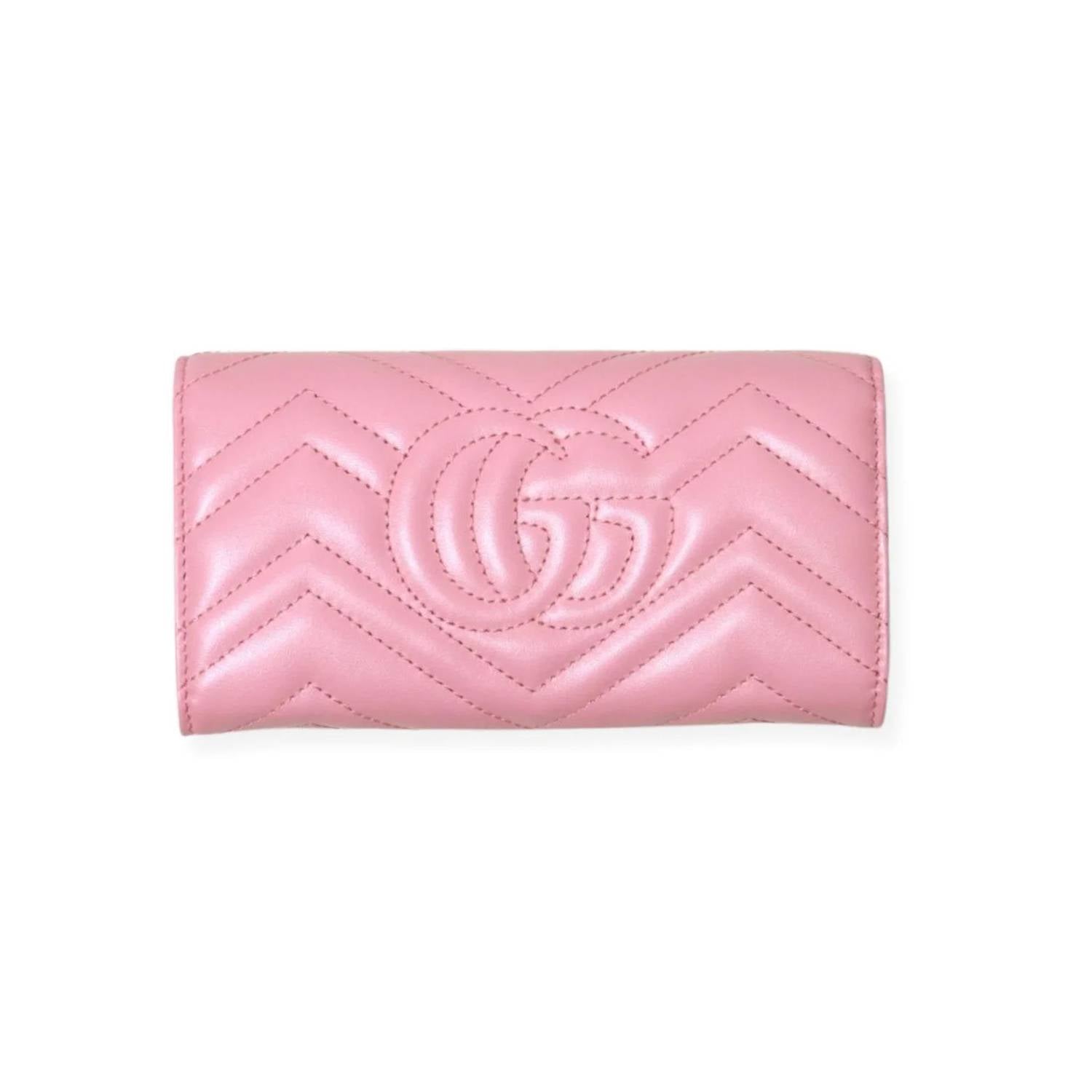 Gucci - Women's Leather Bifold Gg Marmont Wallet