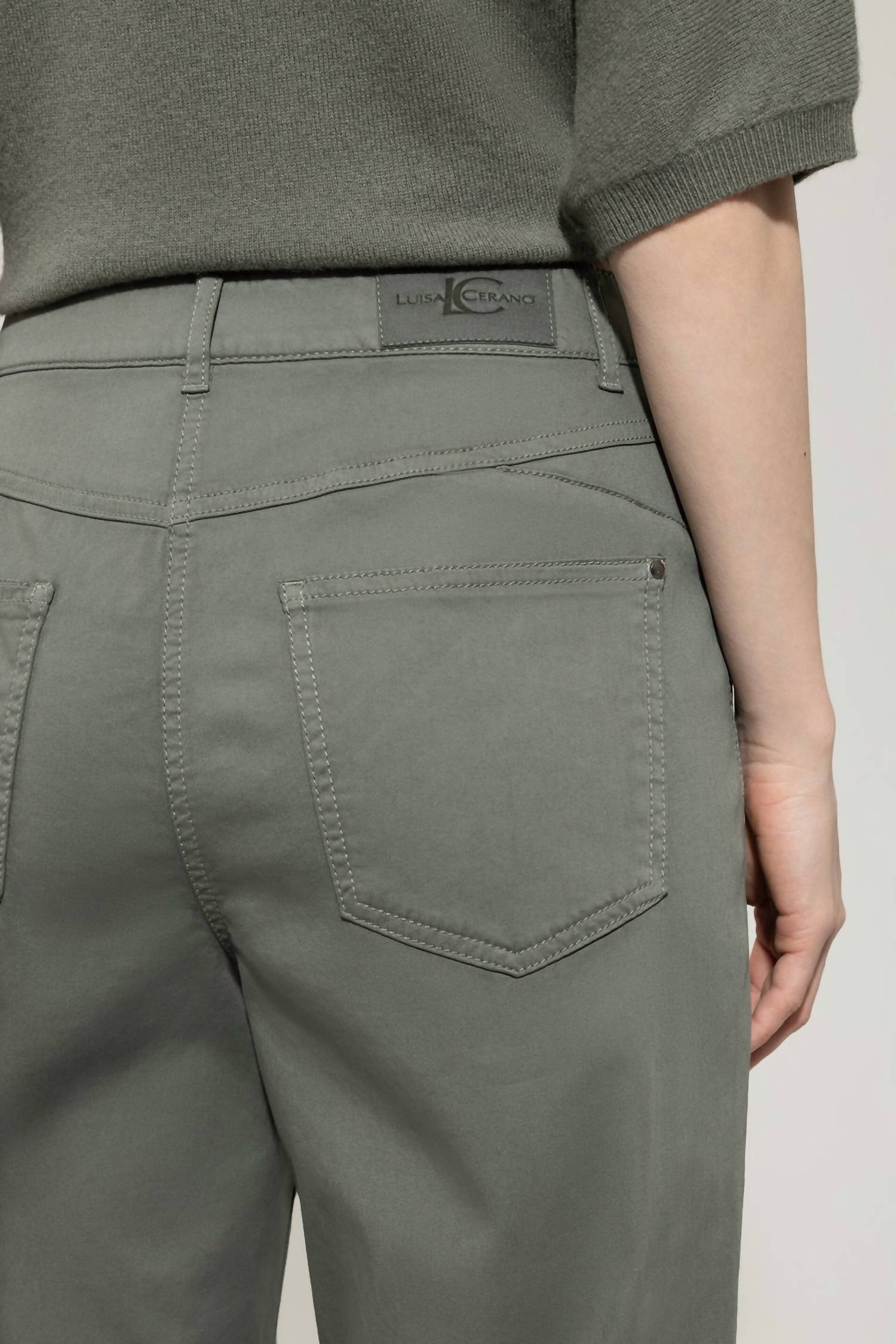Luisa Cerano - High-stretch Tapered Denim Jeans