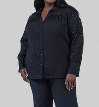 Nic + Zoe - Constellation Button Down Shirt - Plus