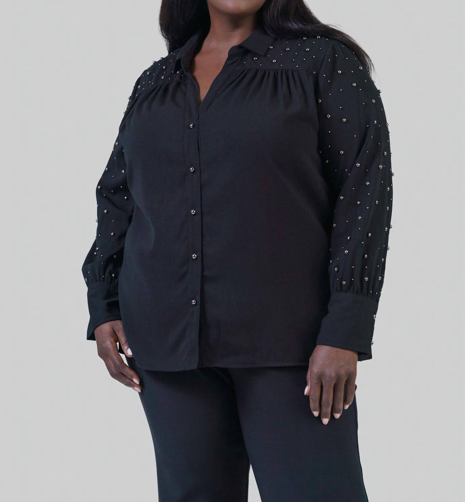 Nic + Zoe - Constellation Button Down Shirt - Plus