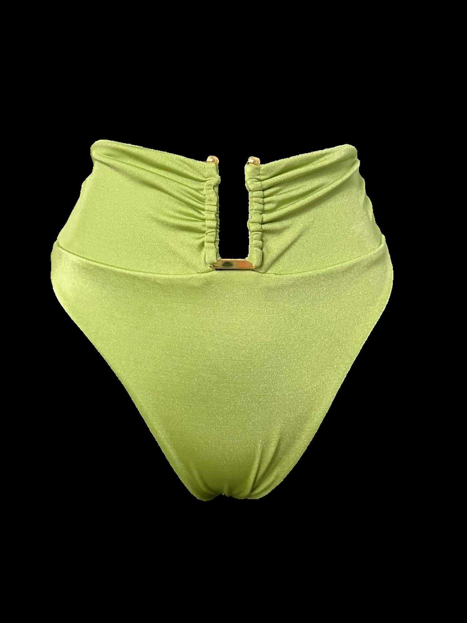 inBodi Swim The Key West High Waist Bottom in green - women's swimwear - view 4