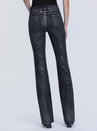 Flying Monkey - Metallic Coated Bootcut Jeans