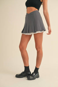 Mable - Val Pleated Mini Skirt