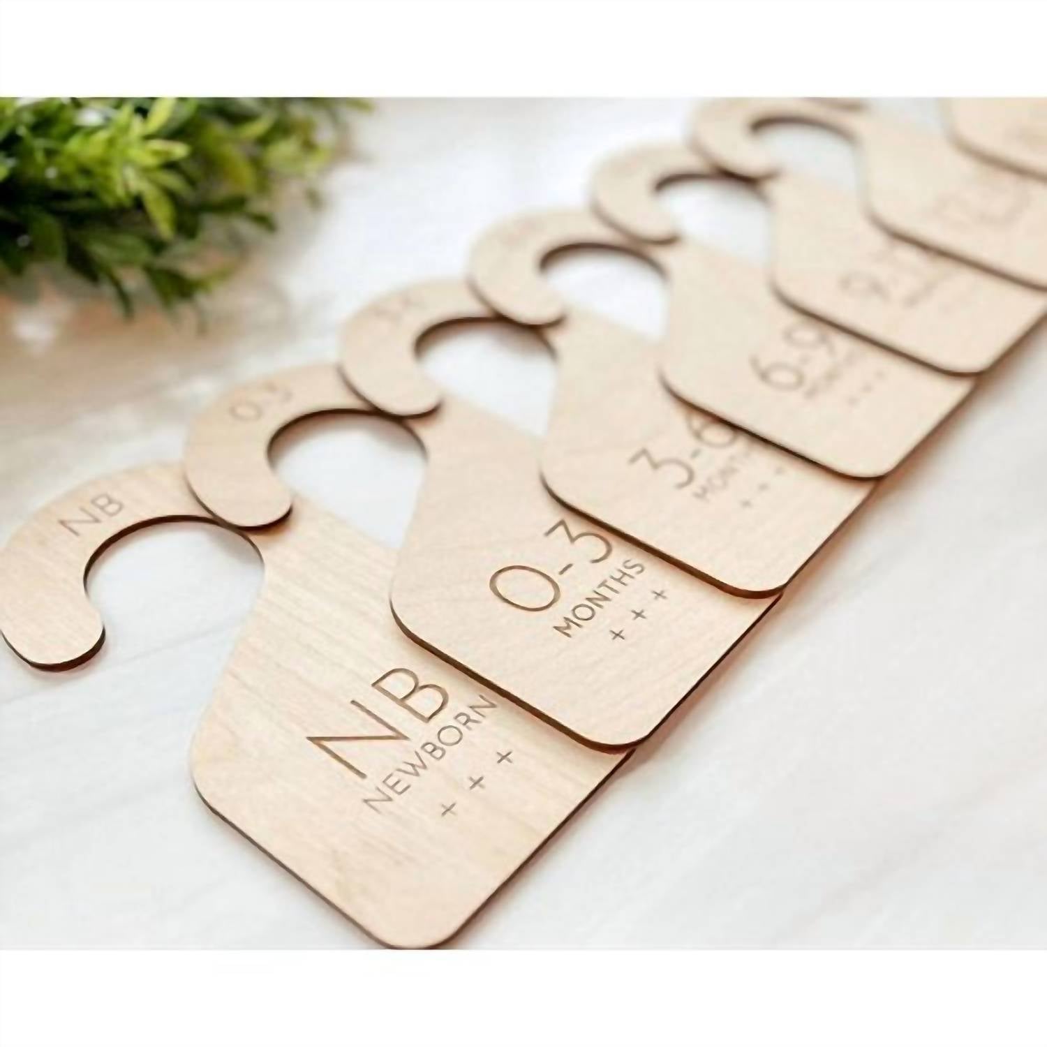 By His Saving Grace - Wood Baby Closet Dividers — 7-piece Set