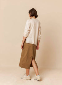 Indi & Cold - Basic Knit Long Sleeve Sweater