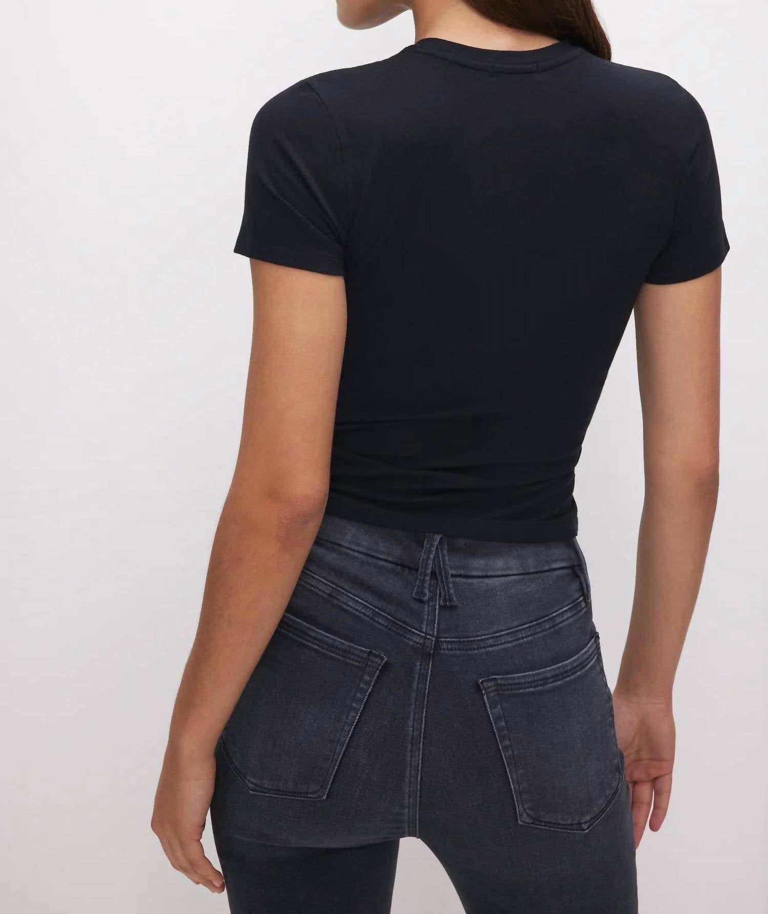 Good American - Super Stretch Baby Tee Top