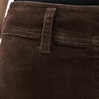 NILI LOTAN Women's Megan Corduroy Pant in chocolate brown - women's pants - alternate view