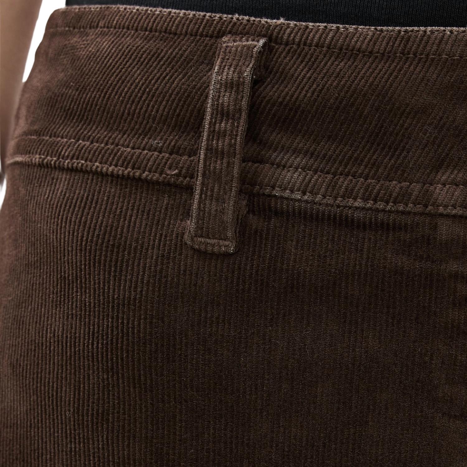 NILI LOTAN Women's Megan Corduroy Pant in chocolate brown - women's pants - alternate view