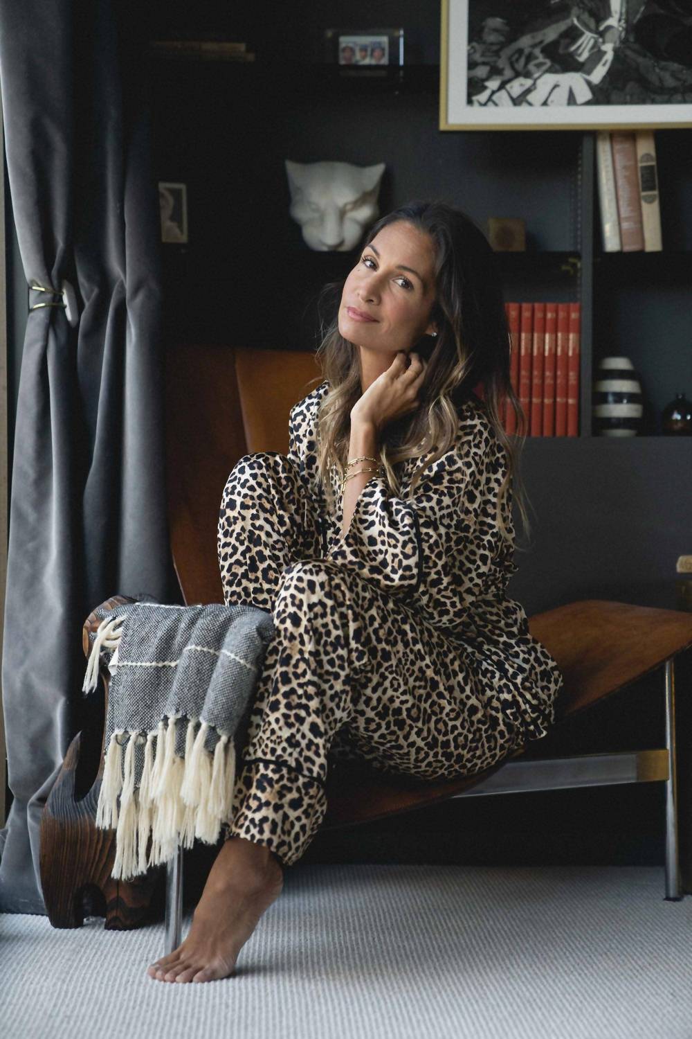 Jennafer Grace - Women's Print Long Sleeve Paglamas Set