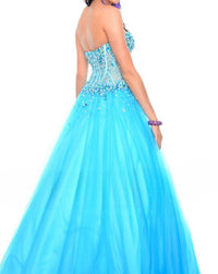 Precious Formals - Fully-sheer Glitzy Ballgown