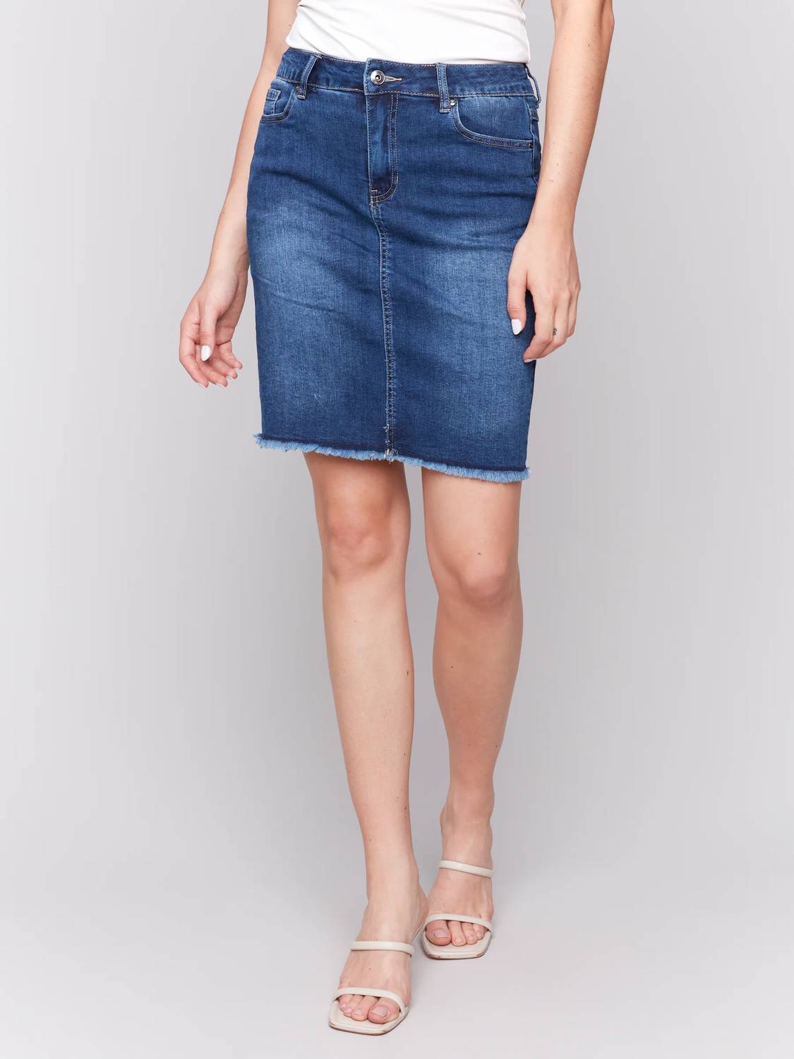 Charlie B - Basic Denim Skort