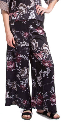 GIGI MODA Midnight Blossom Pants in black - women's pants
