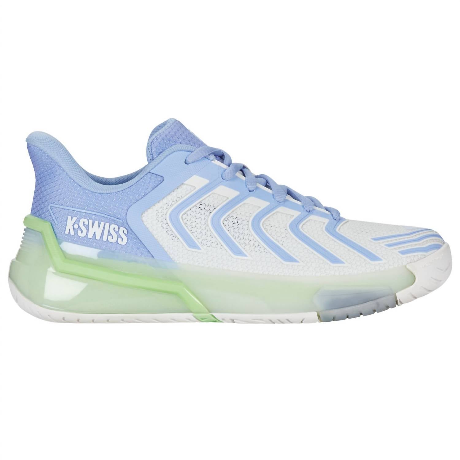 K-Swiss Women's Ultrashot 4 Tennis Shoe in lucent white dutch canal paradise green - women's shoe