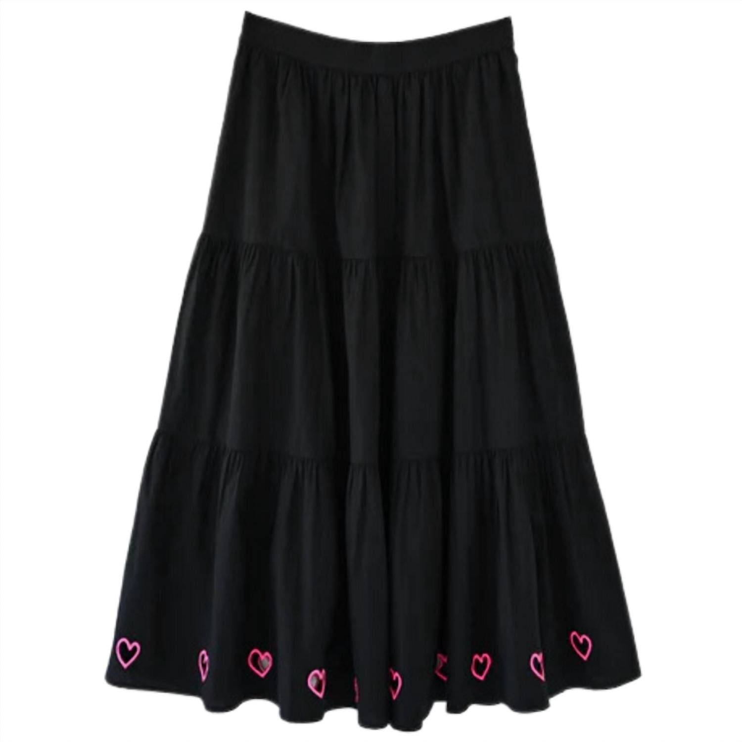 KERRI ROSENTHAL Women's Gabrielle Maxi Skirt in black - women's skirt - alternate view