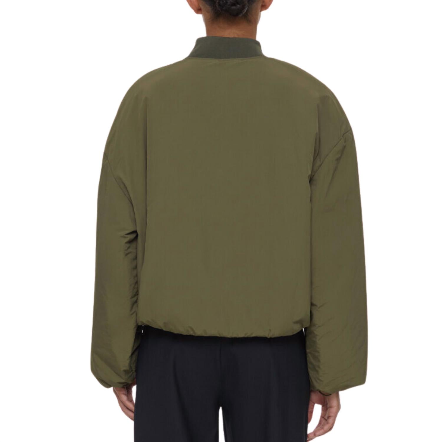 CLOSED Women's Bomber Jacket in army green - women's jacket - detail view