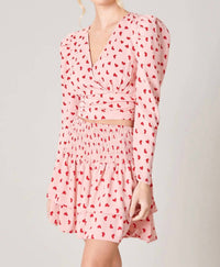 Sugarlips - Corazon Eclipse Heart Print Ruffle Skirt