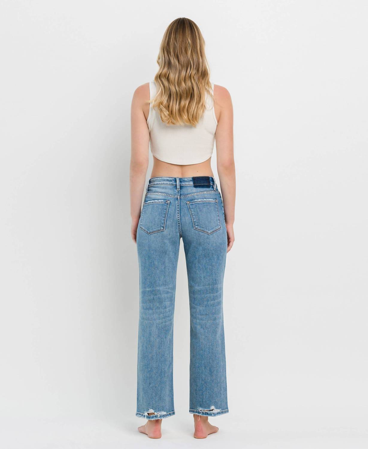 Vervet By Flying Monkey - Distressed Straight Leg Jeans